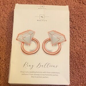 Maeve Pink and White Ring Balloon Earrings